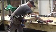 DIY Deck Part 11 - Attaching Railing Posts