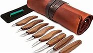 BeaverCraft Deluxe Wood Carving Kit S18X - Wood Carving Knife Set - Spoon Carving Tools Set - Whittling Knives Kit - Woodworking Kit Wood Carving Tools Kit Large Whittling Kit S18X
