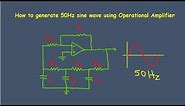 50Hz sine wave Oscillator