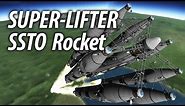 SSTO Rocket "Super-Lifter" (Tutorial: 20) Kerbal Space Program 1.1.3 Stock