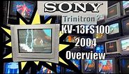 Sony Trinitron TV KV-13FS100 2004 13” CRT Tube Overview RGB Retro Gaming SD2SNES Calibration Supreme