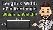 Length and Width of a Rectangle | Which is Length and Which is Width?