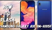 How to flash Samsung Galaxy A10 SM A105F | A10 SM A105F Flash file Flashing Guide with SP Flash Tool