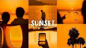 Perfect Sunset - Lightroom Mobile Presets | Sunset Preset | Sunset Filter | Silhouette Sunset