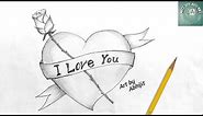 How to draw love heart 💓@ArtbyAbhijit