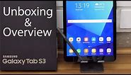 Samsung Galaxy Tab S3 Premium Android Tablet Unboxing & Overview