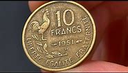 1951 B France 10 Francs Coin • Values, Information, Mintage, History, and More