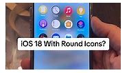 iPhone with round icons on iOS 18? Would you like to see these arriving from visionOS to iOS? #ios18