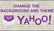 Change the background and theme in Yahoo Mail