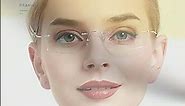 Revolutionize Your Style: Hingeless Rimless Titanium Eyeglass Frames!