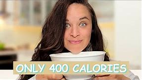 Watch me make a 400 CALORIE balanced, healthy meal in 5 mins...