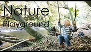 Kids discover a nature playground