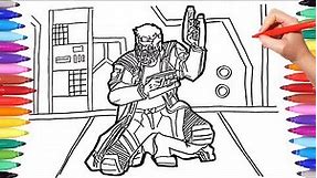 Marvel Guardians of the Galaxy Coloring Pages | Coloring Star Lord | Superheroes Coloring Book