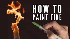 Procreate painting tutorial - HOW TO PAINT FIRE - on an iPad Pro with Apple Pencil