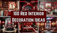 100 Red Interior Design Ideas for 2024