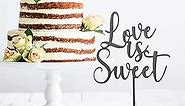 Love is Sweet Reception Decor (Love Is Sweet) Rustic Wedding Decorations Guest Book Sign Love Sign Wedding Sign At Last Sign Cards Sign for Wedding Dessert Table Decorations Wedding Love Signs