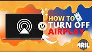 How to Turn Off Airplay in iPhone or iPad