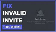 How To Fix Invalid Invite Link on Discord (WORKING 2024)
