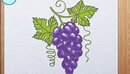 How to draw grape