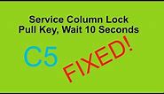 C5 Corvette Pull Key, Wait 10 Seconds fix! Column Lock fix!