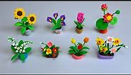 DIY Miniature Flowers|DIY How To Make Polymer Clay Miniature Flowers| Clay Mini Flower