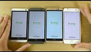 HTC One A9 VS M9 VS M8 VS M7 - Which is Fastest?