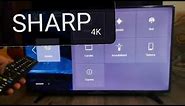 Pantalla SHARP AQUOS 4k SMART TV Review configuración, vale la pena?