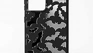 Cavka Matte Black Phone Case Compatible with - Samsung Galaxy S22 Ultra 5G 2022 - Shockproof Rubber Cover Cute Bats Spooky Solid Bumper Lightweight Design Protective Goth Halloween for Men Boys Guys