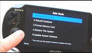 How to Factory Reset a PlayStation Vita (PS Vita) via Safe Mode