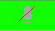 ZOOM MUTE microphone icon green screen free download