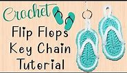 Easy Crochet Flip-Flops Keychain Tutorial for Beginners