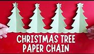 How to Make a Christmas Tree Paper Chain | Christmas Paper Chains