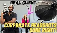The ULTIMATE Guide to Corporate Headshots! - Gear, Setup, & Execution