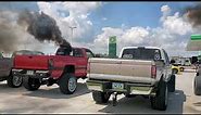 Dodge Ford Chevy Diesel Trucks Blowing Black Smoke!