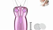 WAYCOM Ladies Facial Hair Remover Electric Women's Beauty Epilator Facial Threading Hair Removal Shaver Face Massager Pull Faces Delicate Device Depilation -Birthday Gift, Christmas Day Gift(Purple)