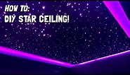 How To Build DIY Star Ceiling! Magnetic 🧲 Panels & Star Light For My Home Theater HOW TO GUIDE!