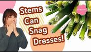 2 Ways to Seal Cut Silk Flower Stems | Prevent Snagging Dresses! Seamless Finish|DIY Wedding Bouquet