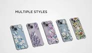 GVIEWIN for iPhone 14 Plus Case Floral, with Screen Protector + Camera Lens Protector, Soft Slim Clear Flower Shockproof Full Body Protective Women Phone Cover, 6.7 Inch (Floratopia/Colorful)