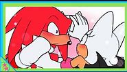Rouge Gives Knuckles A Sudden Kiss ( Sonic The Hedgehog Comic Dub )