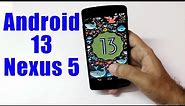 Install Android 13 on Nexus 5 (LineageOS 20) - How to Guide!