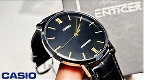 Casio Enticer Analog Men's Wrist Watch⌚MTP-VT01L-1BUDF (A1615) | Price, Box Contents, Size, Features