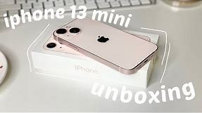 [unboxing]  iPhone 13 mini pink 💕 | aesthetic | iPhone 13 mini vs iPhone 11 pro max📱
