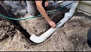 How To Install A 4" PVC Downspout Drainage System That Works