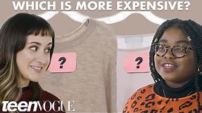 Cheap Vs. Expensive Sweaters - What's Behind The Cost? | Teen Vogue