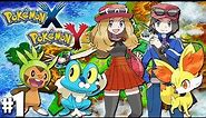 Pokemon X and Y Dual Gameplay Walkthrough: Starter Battles - PART 1 (Nintendo 3DS Episode)