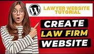 How To Create A Law Firm Website In WordPress 🔥 | Lawyer Website Tutorial