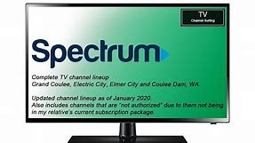 TV Channel Surfing: Charter Spectrum, Grand Coulee, WA [January 2020; updated lineup!]