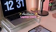 How to get that aesthetic laptop clock ✨ #fliqlo #laptopclock #macbookpro #macbook #deskaesthetic #desksetup #howto #TikTokTaughtMe #TikTokPartner #foryouu #fypage #screensaver