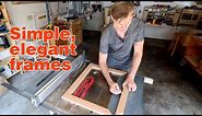 Picture frame BASICS. How to make a simple picture frame using a tablesaw.