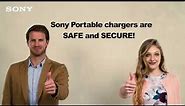 Sony Portable USB chargers (Powerbanks) - Safe and Secure